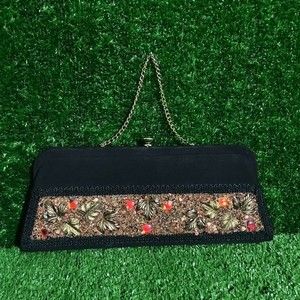 Vintage Caron of Houston,Texas, Hand decorated Original, Handbag purse